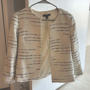 Ann Taylor textured white Blazer- size 00